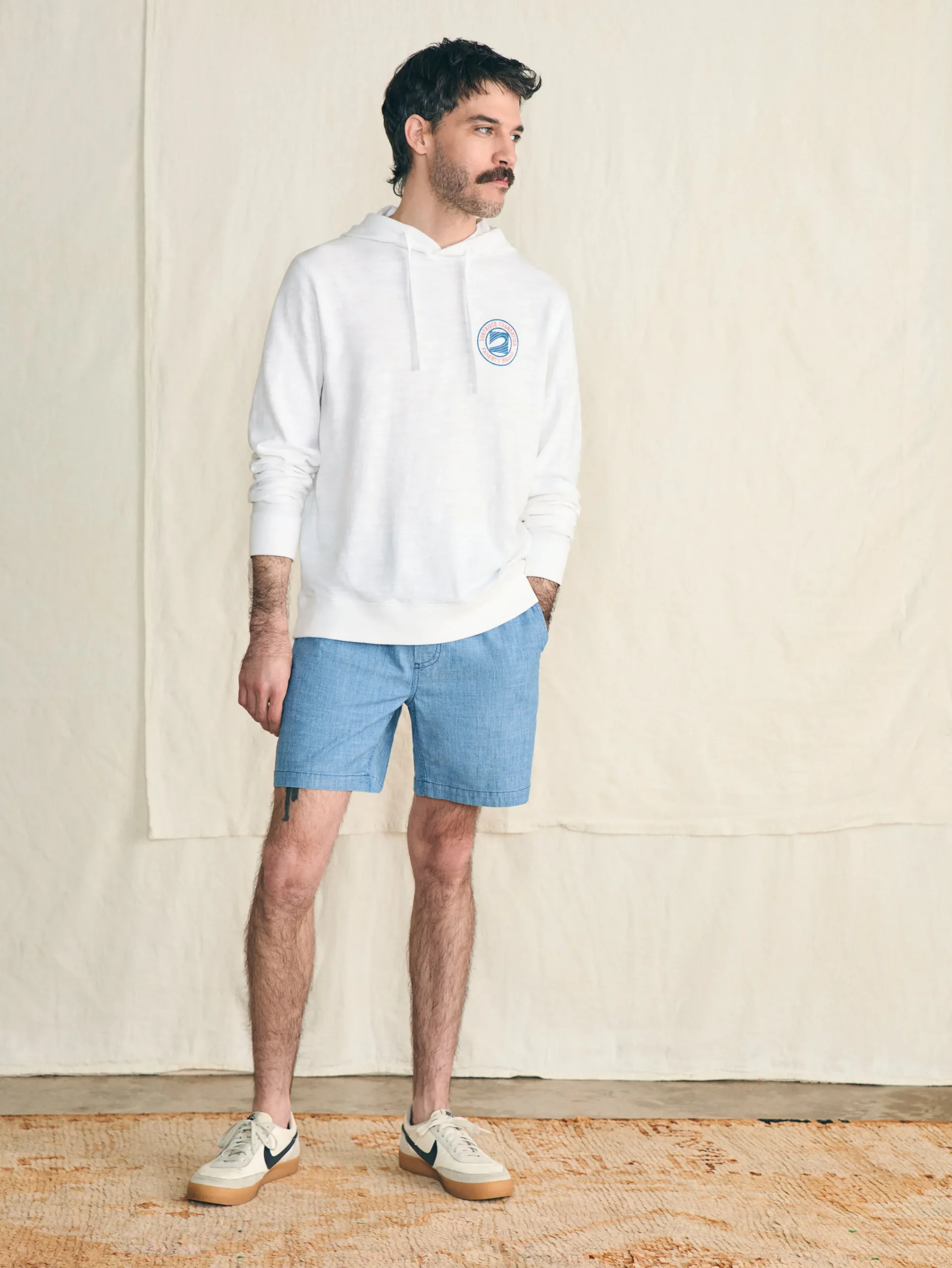 Faherty Brand Essential Chambray Short (6.5" Inseam) -