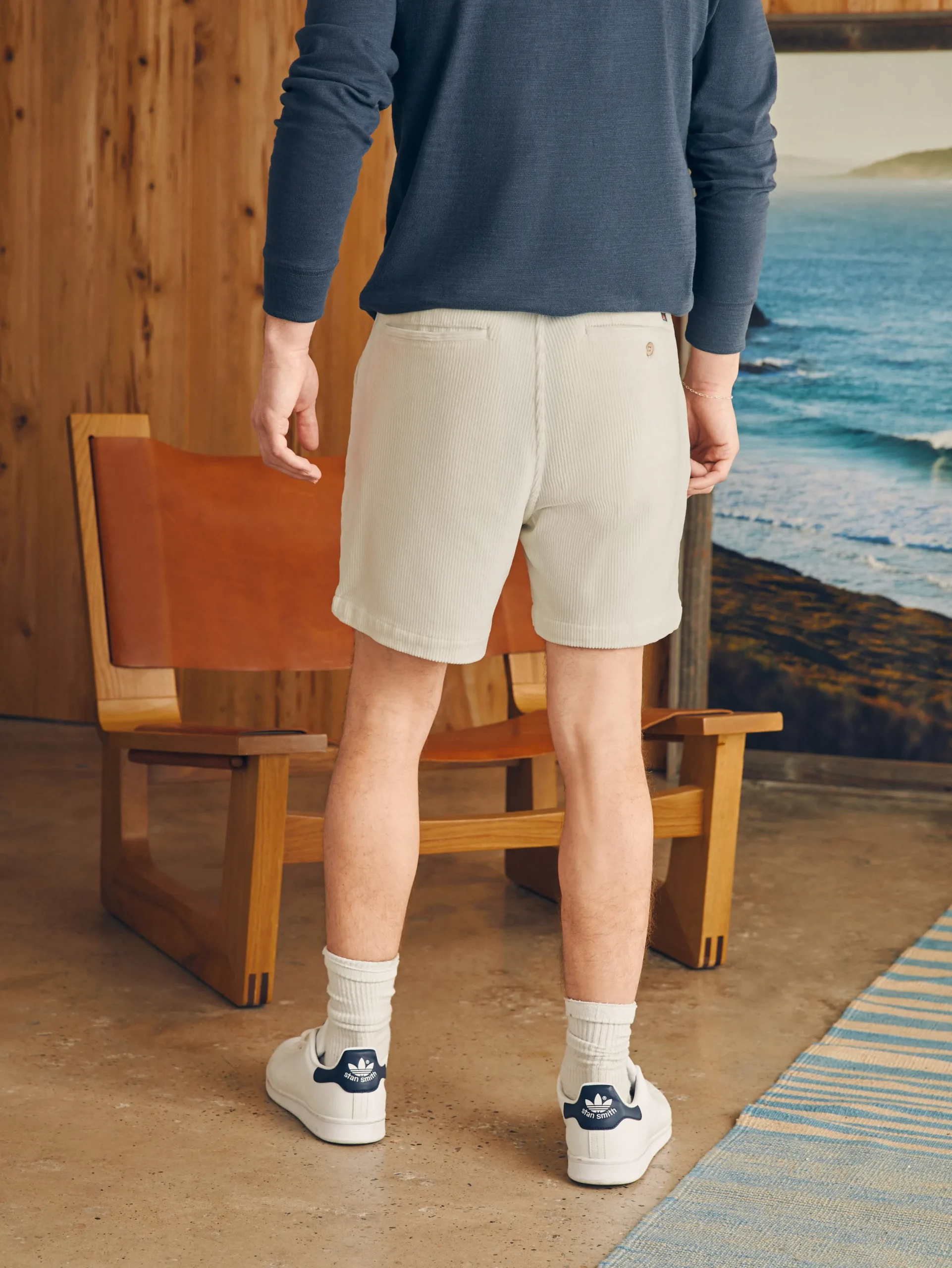 Faherty Brand Essential Italian Knit Cord Short (6" Inseam) -