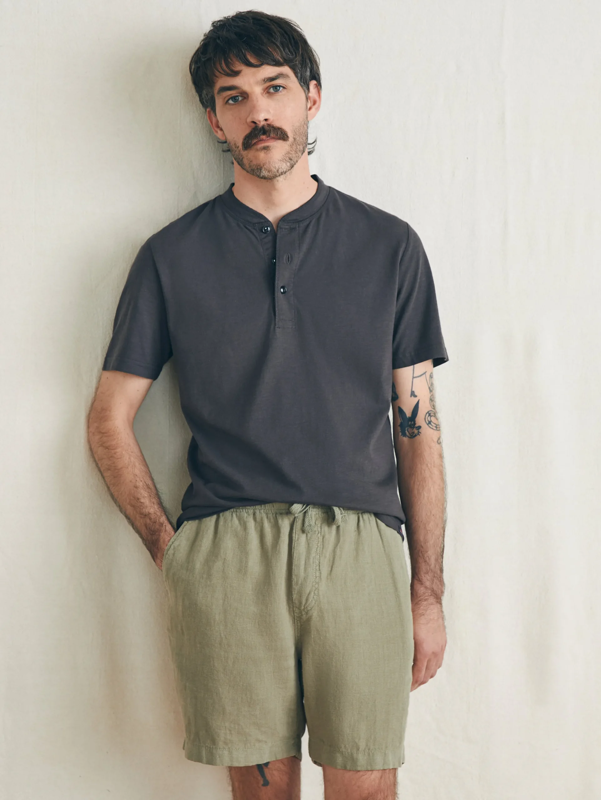 Faherty Brand Essential Linen Short (6.5" Inseam) -