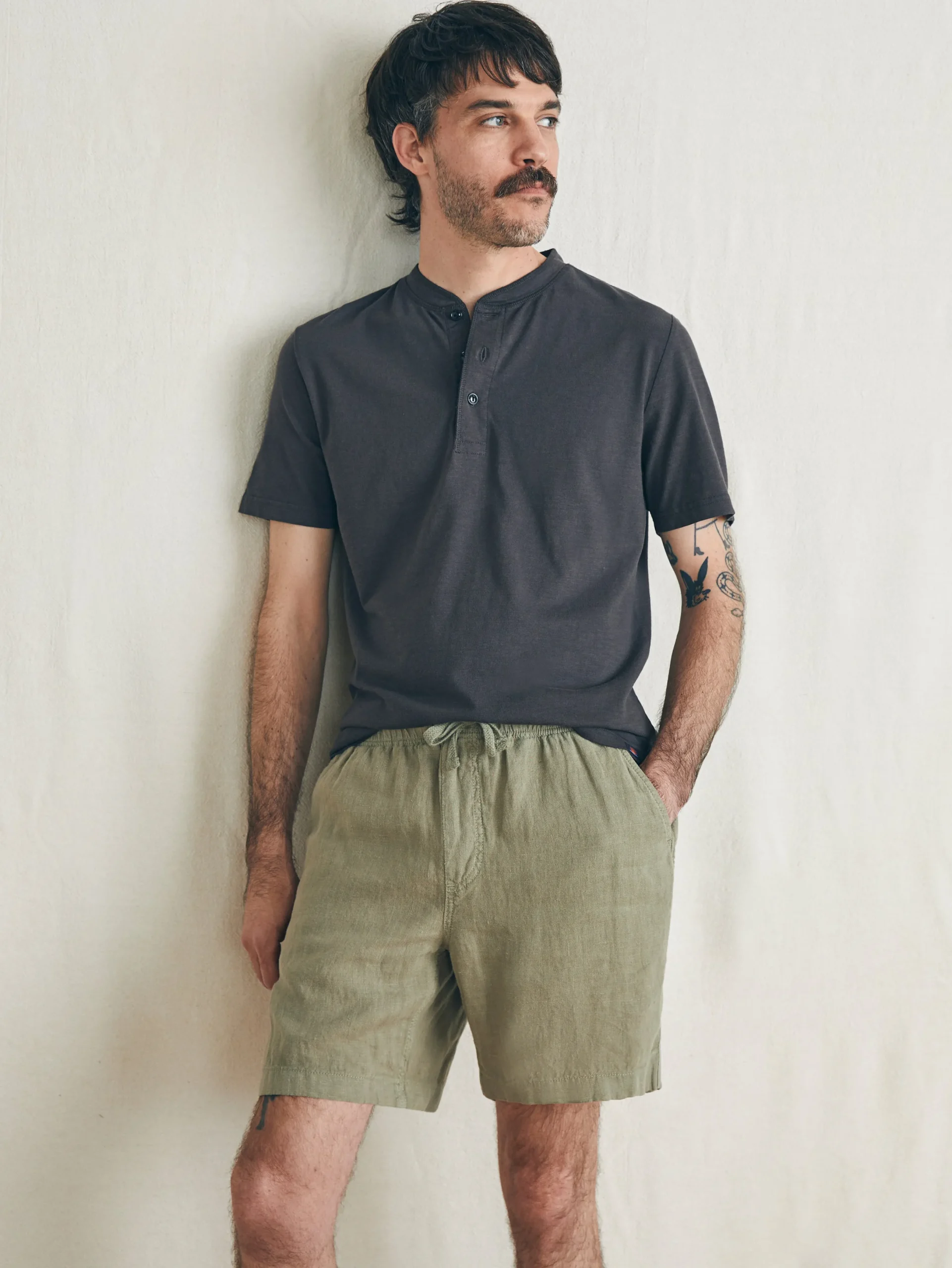 Faherty Brand Essential Linen Short (6.5" Inseam) -