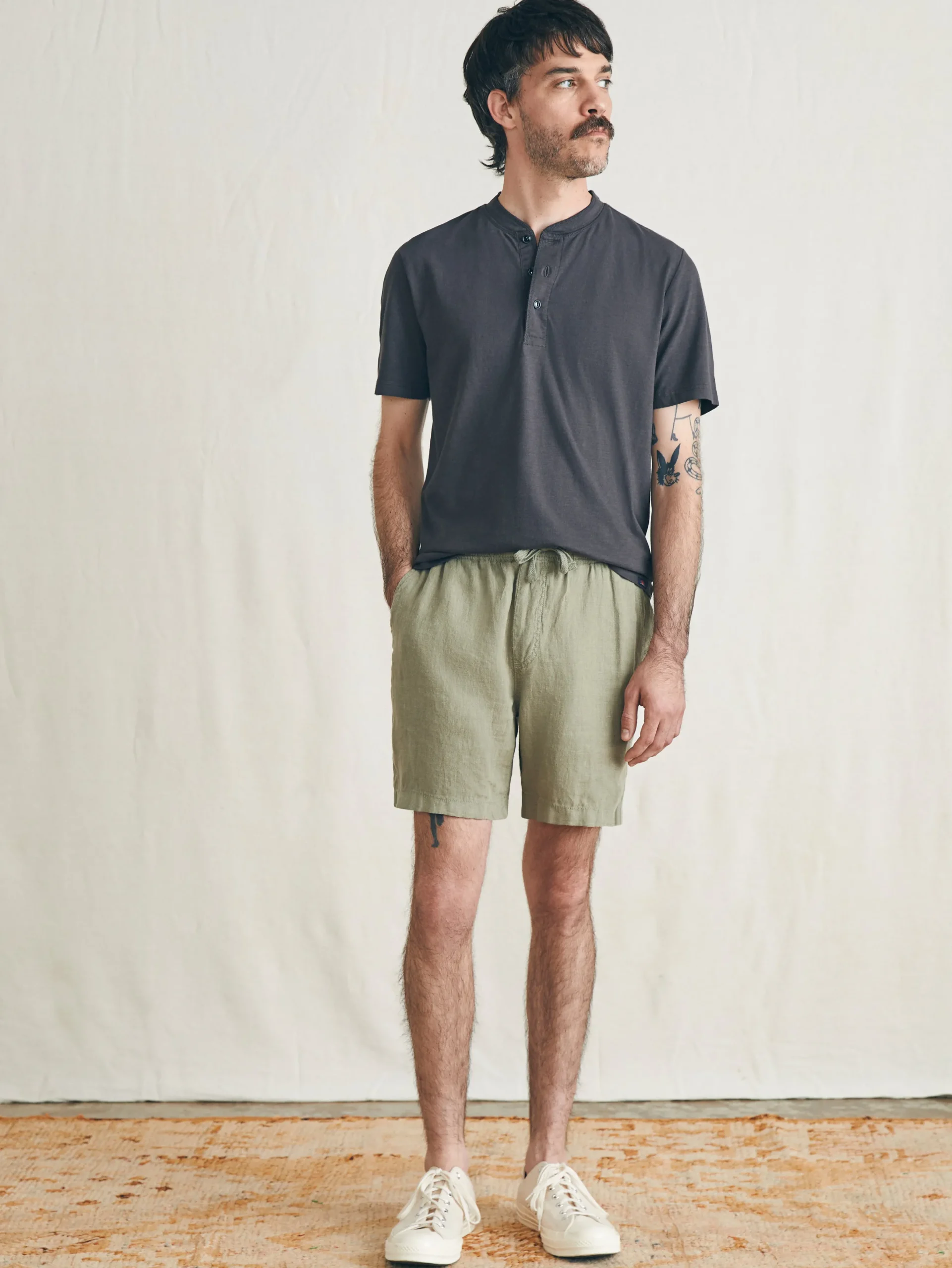 Faherty Brand Essential Linen Short (6.5" Inseam) -