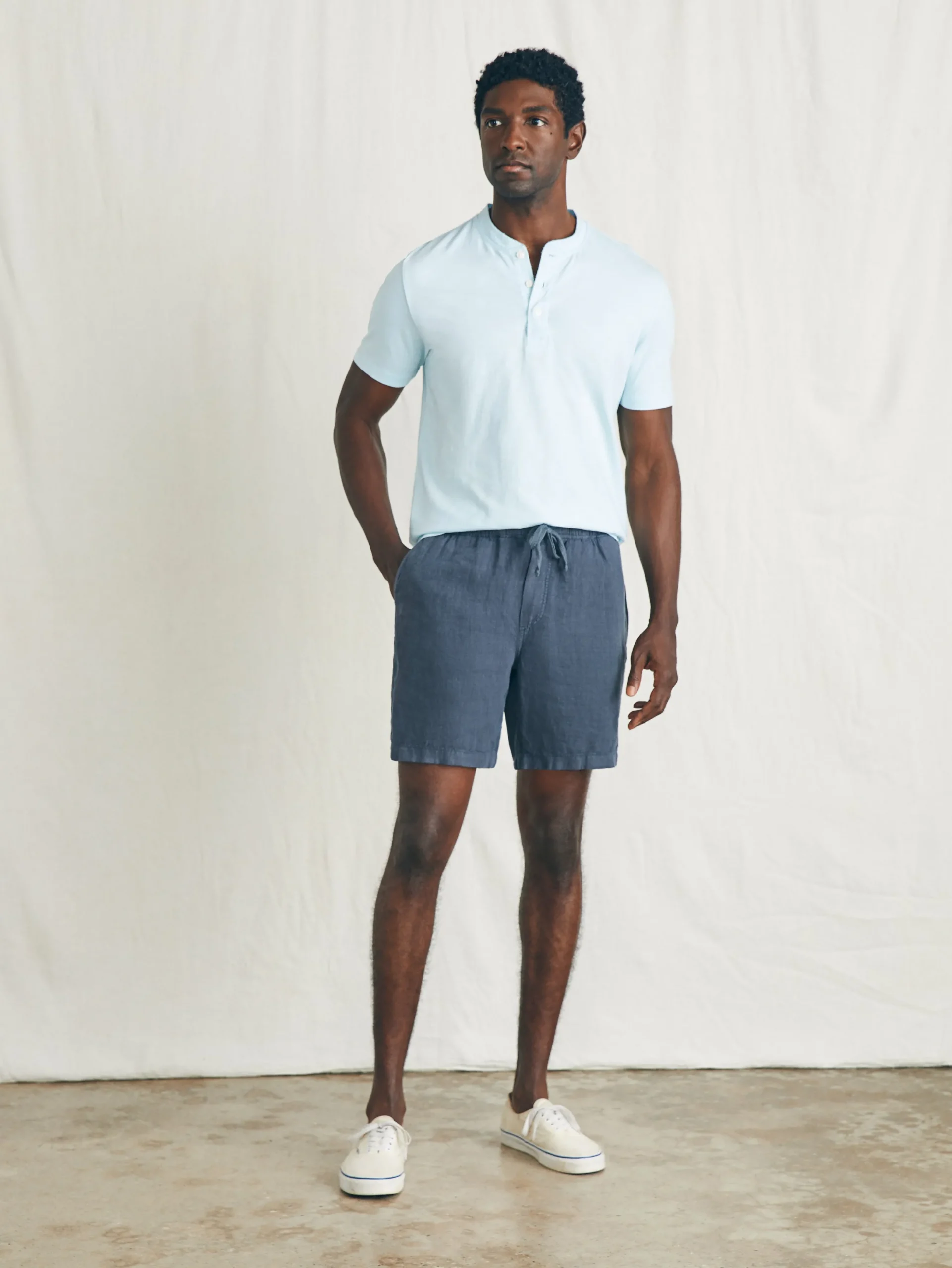 Faherty Brand Essential Linen Short (6.5" Inseam) -
