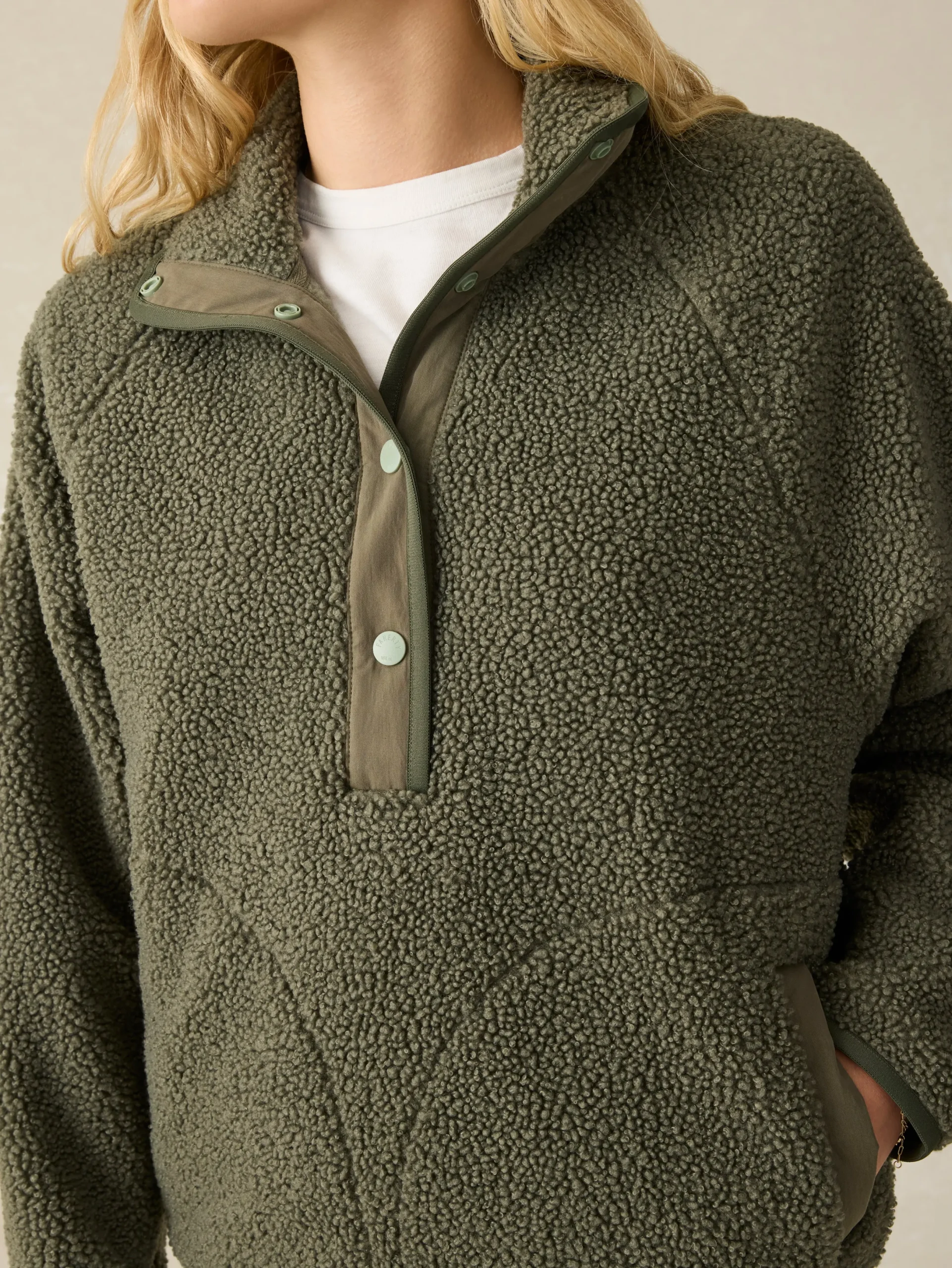 Women Faherty Brand Fireside Fleece Popover -