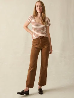 Women Faherty Brand Freestyle Rib Knit Tee -