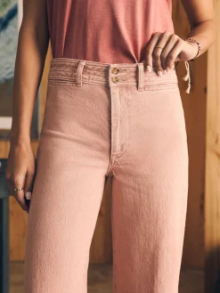 Women Faherty Brand Harbor Crop Jean -