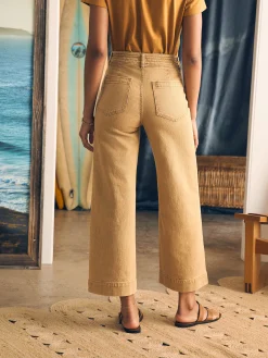 Women Faherty Brand Harbor Crop Jean -