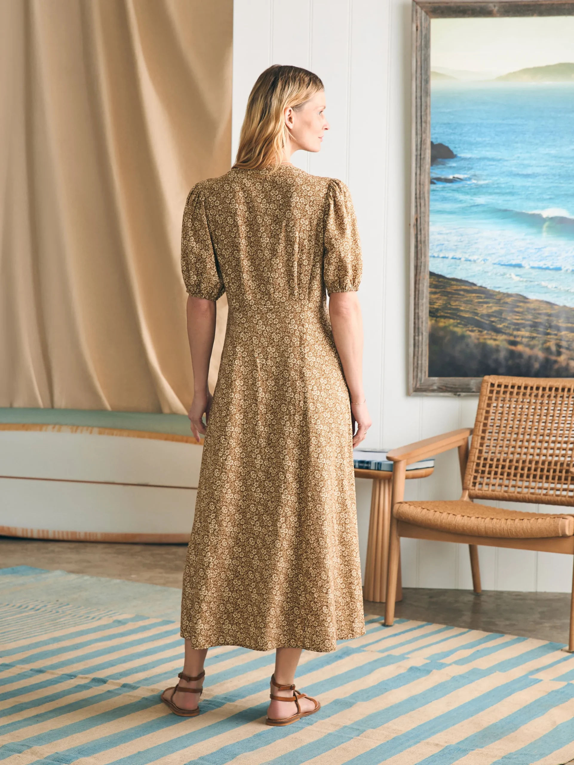 Women Faherty Brand Havana Dress -