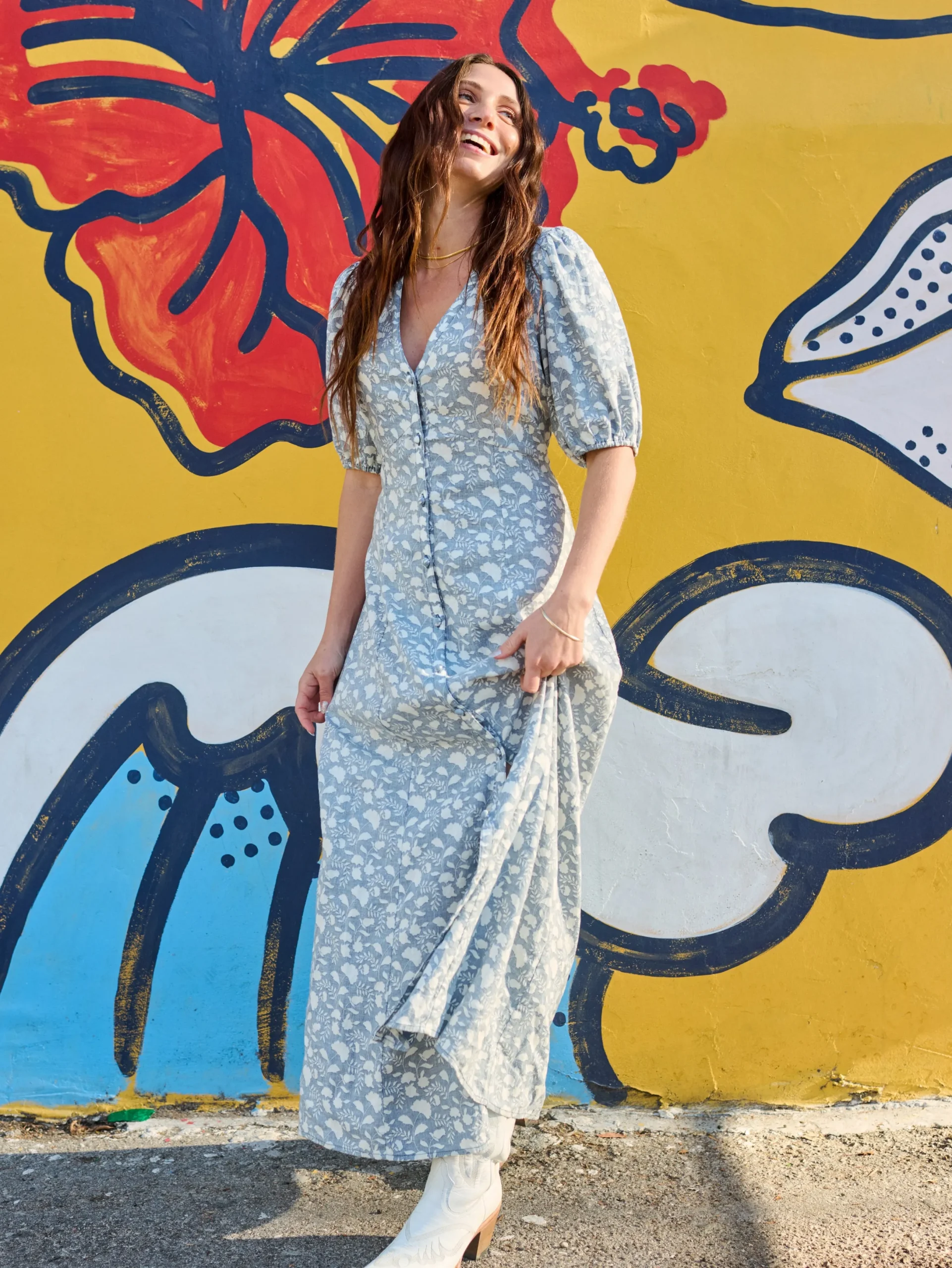 Women Faherty Brand Havana Dress -