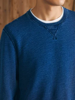 Faherty Brand Indigo Crewneck -