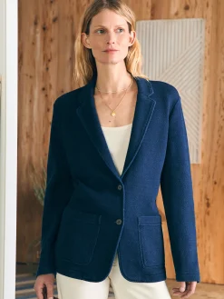Women Faherty Brand Inlet Knit Blazer -