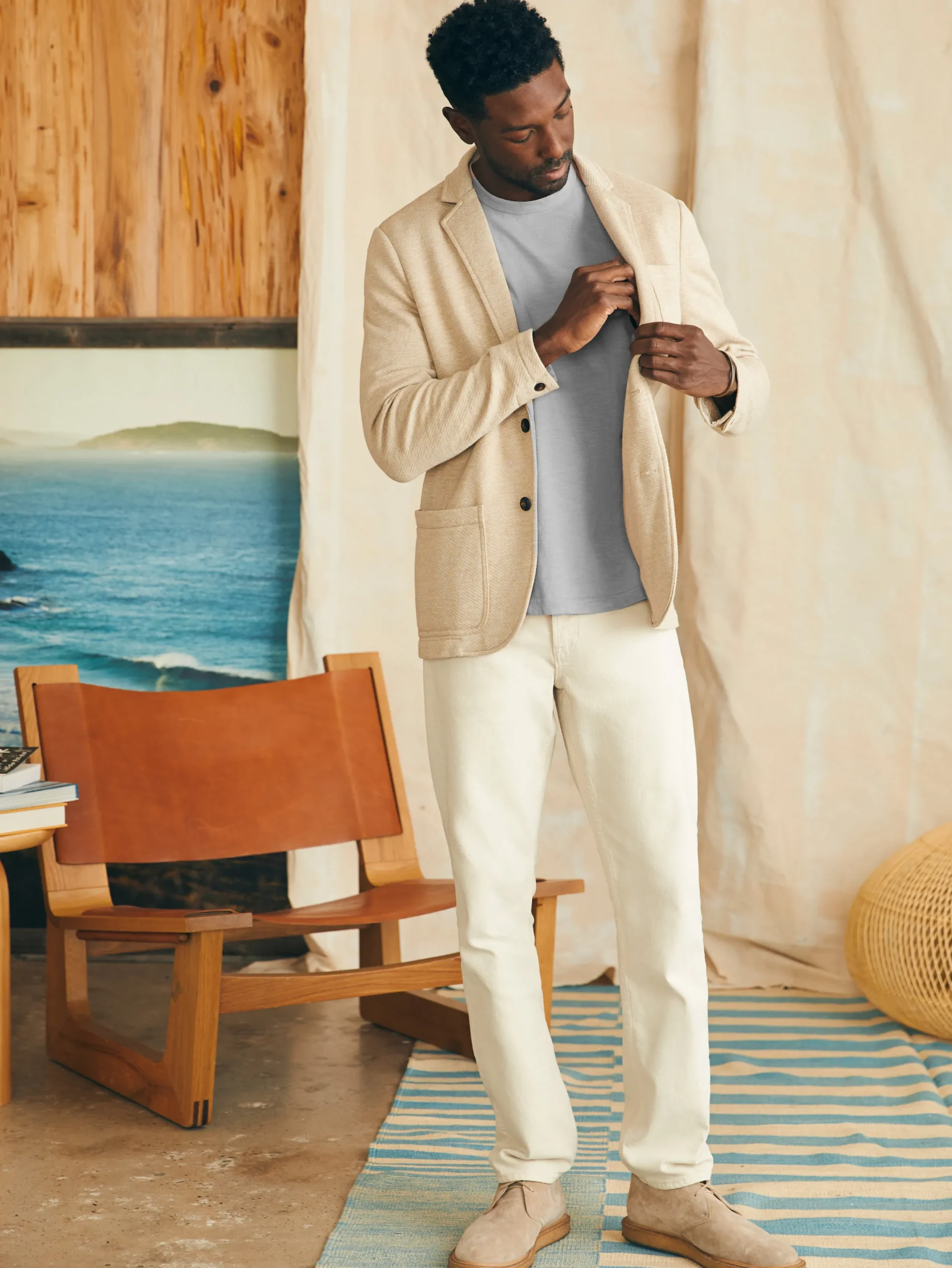 Faherty Brand Inlet Knit Blazer (Short) -