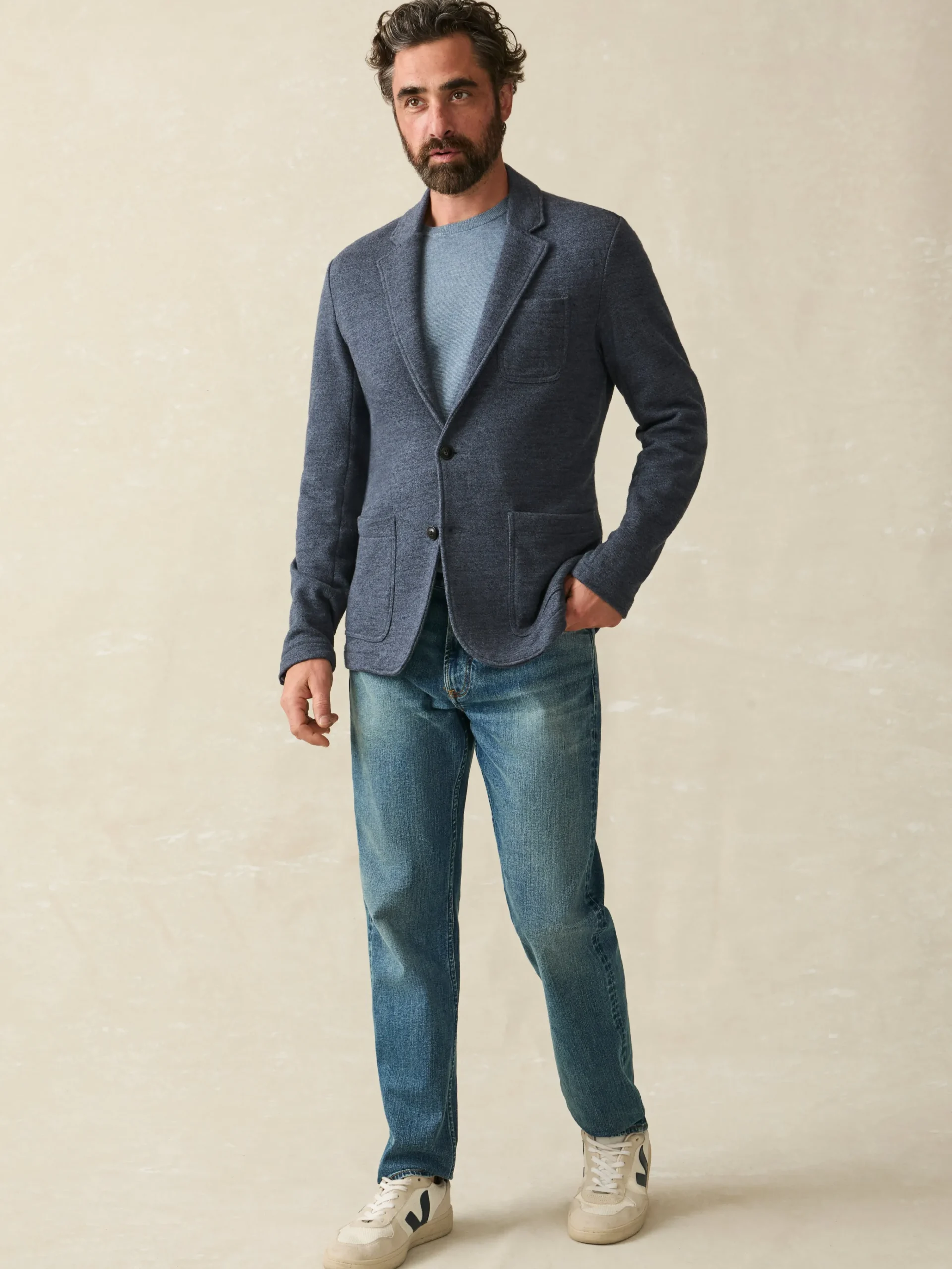Faherty Brand Inlet Knit Blazer (Short) -