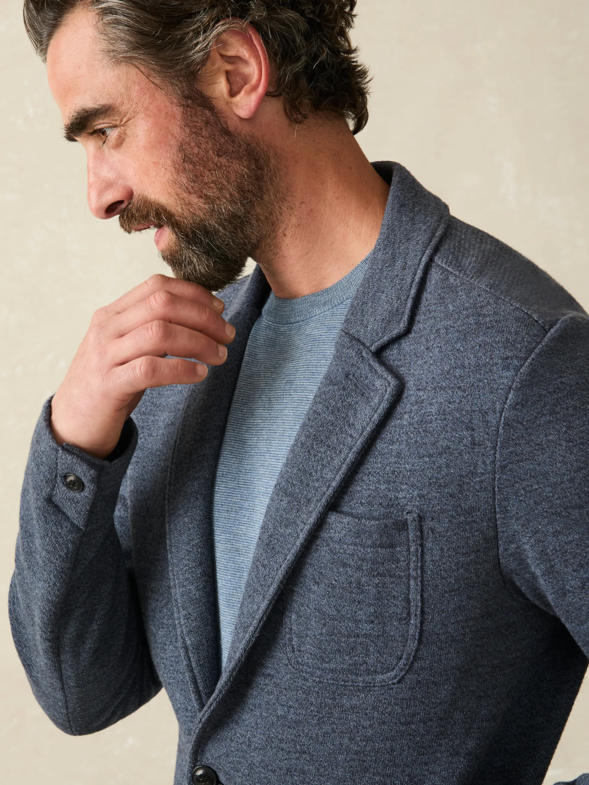 Faherty Brand Inlet Knit Blazer (Short) -