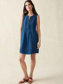 Women Faherty Brand Isha Basketweave Dress -