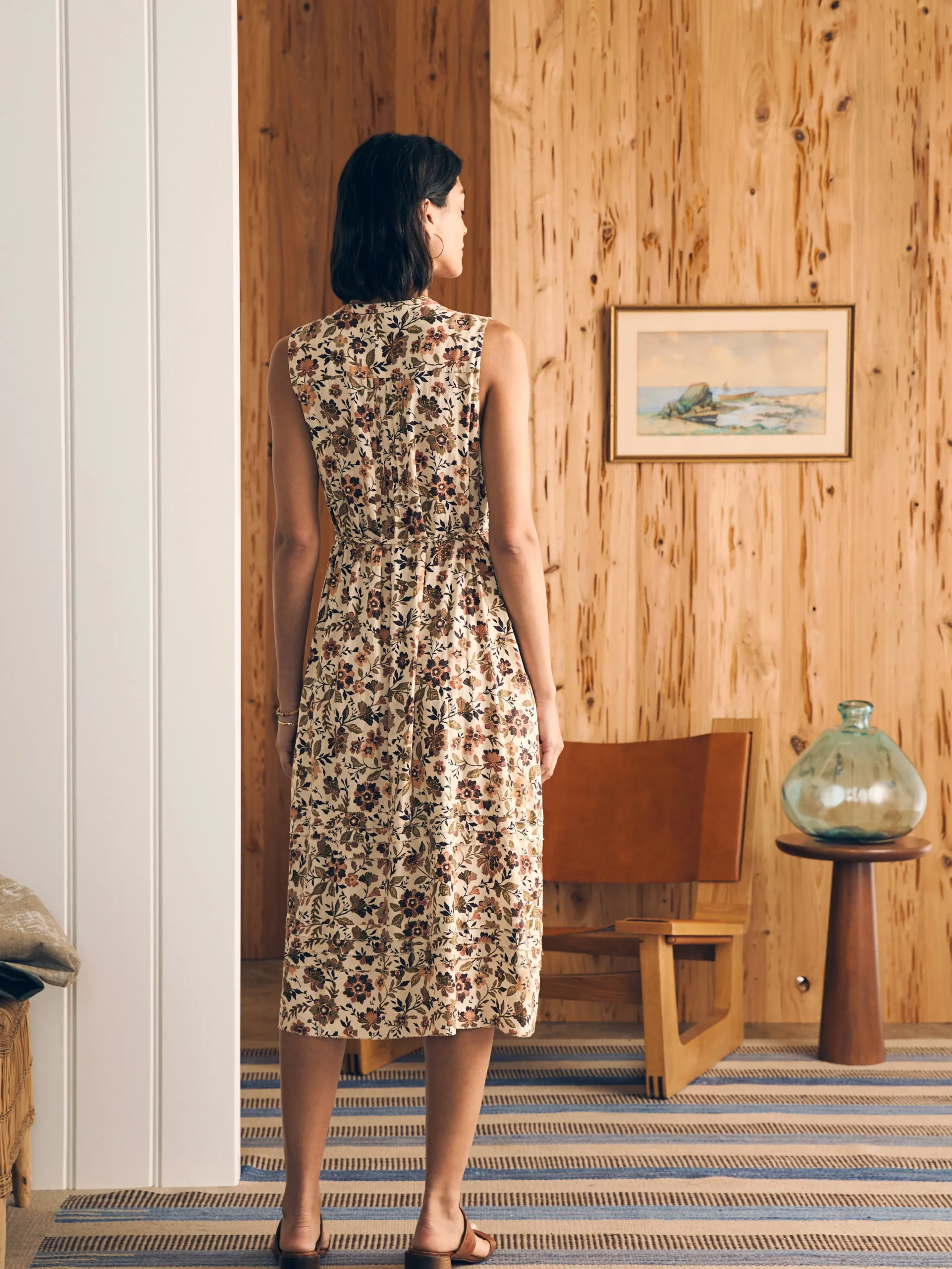 Women Faherty Brand Isha Midi Dress -