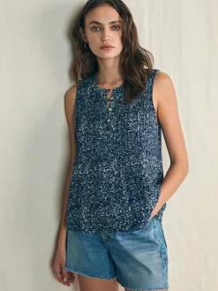 Women Faherty Brand Isha Top -