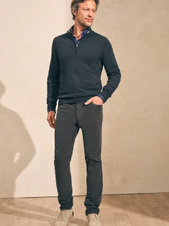 Faherty Brand Jackson Quarter Zip Sweater -