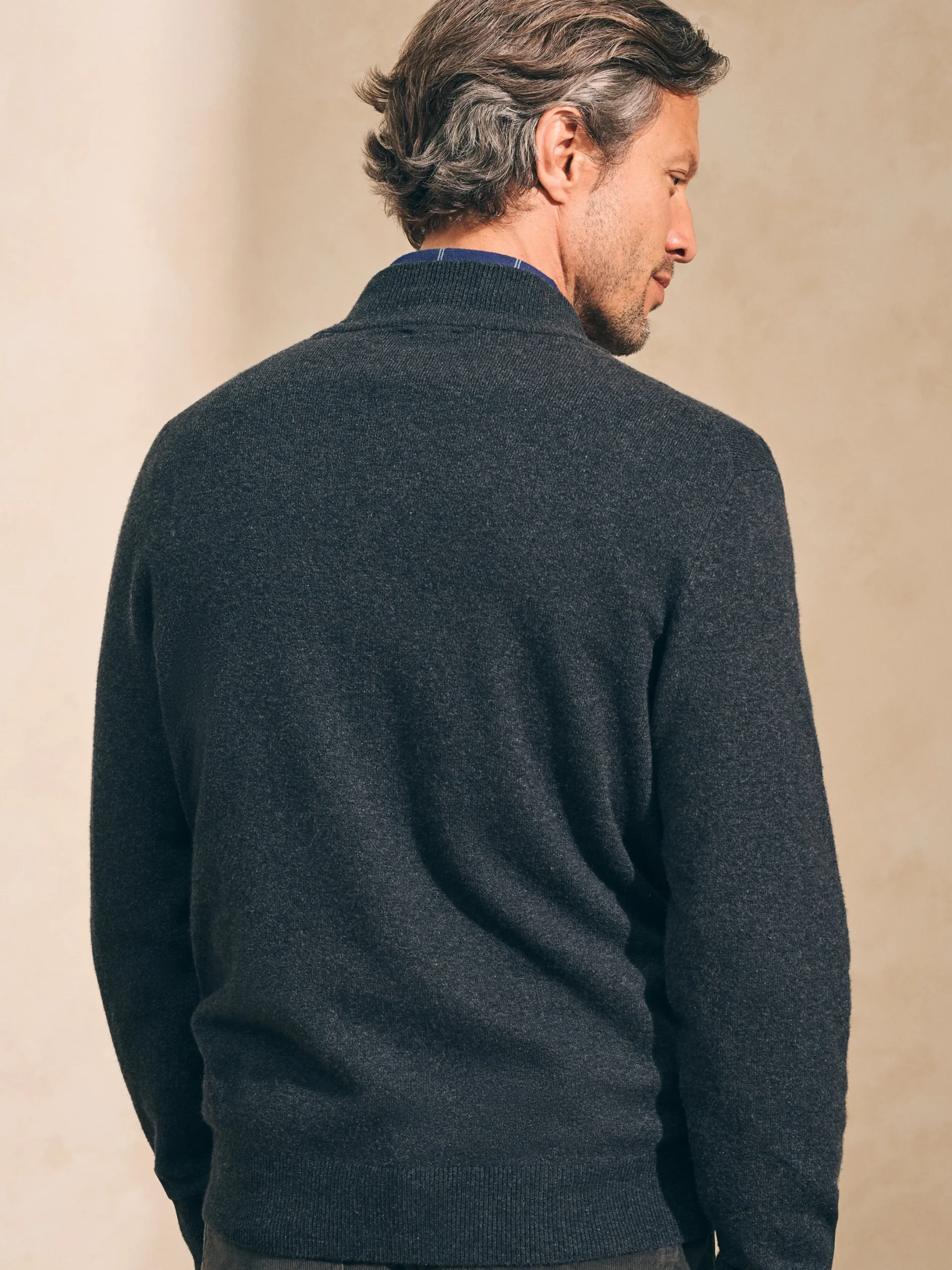 Faherty Brand Jackson Quarter Zip Sweater -