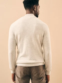 Faherty Brand Jackson Quarter Zip Sweater -