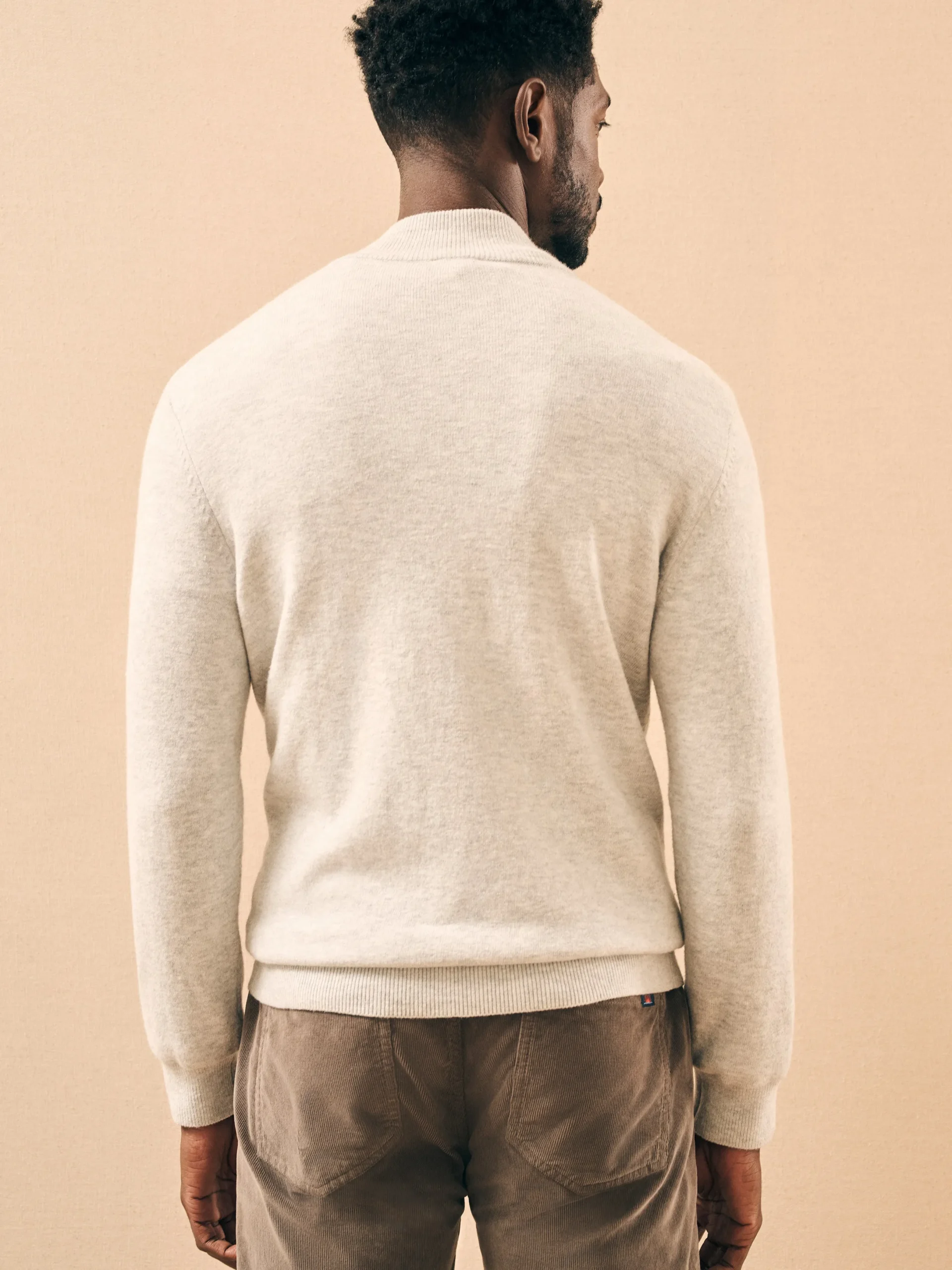 Faherty Brand Jackson Quarter Zip Sweater -
