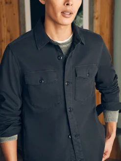 Faherty Brand Jersey Shirt Jacket -