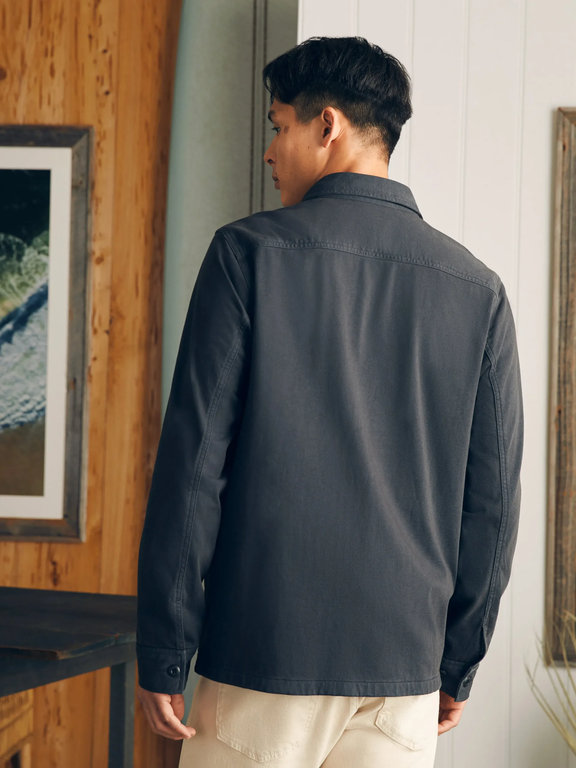 Faherty Brand Jersey Shirt Jacket -