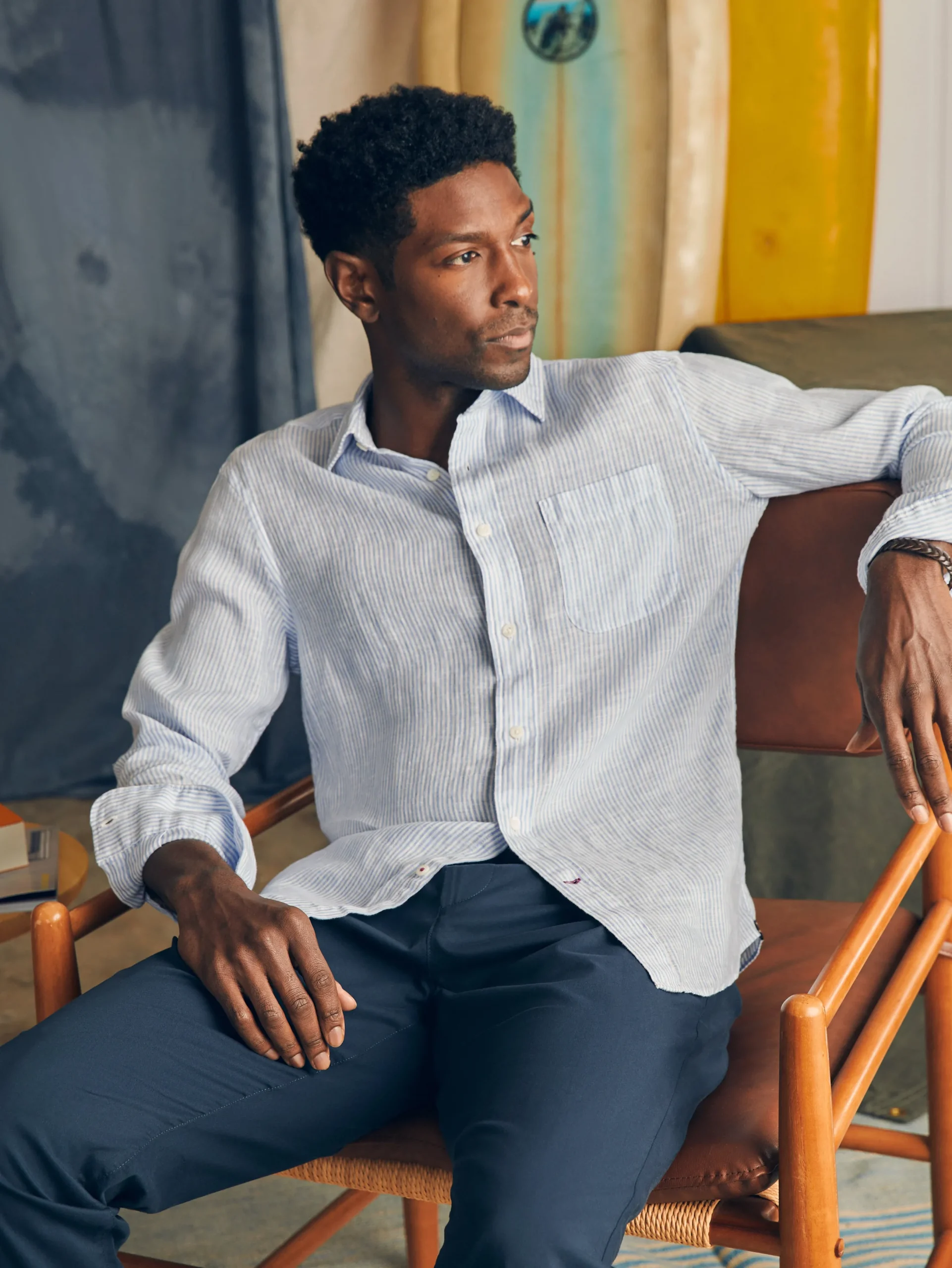 Faherty Brand Laguna Linen Shirt -