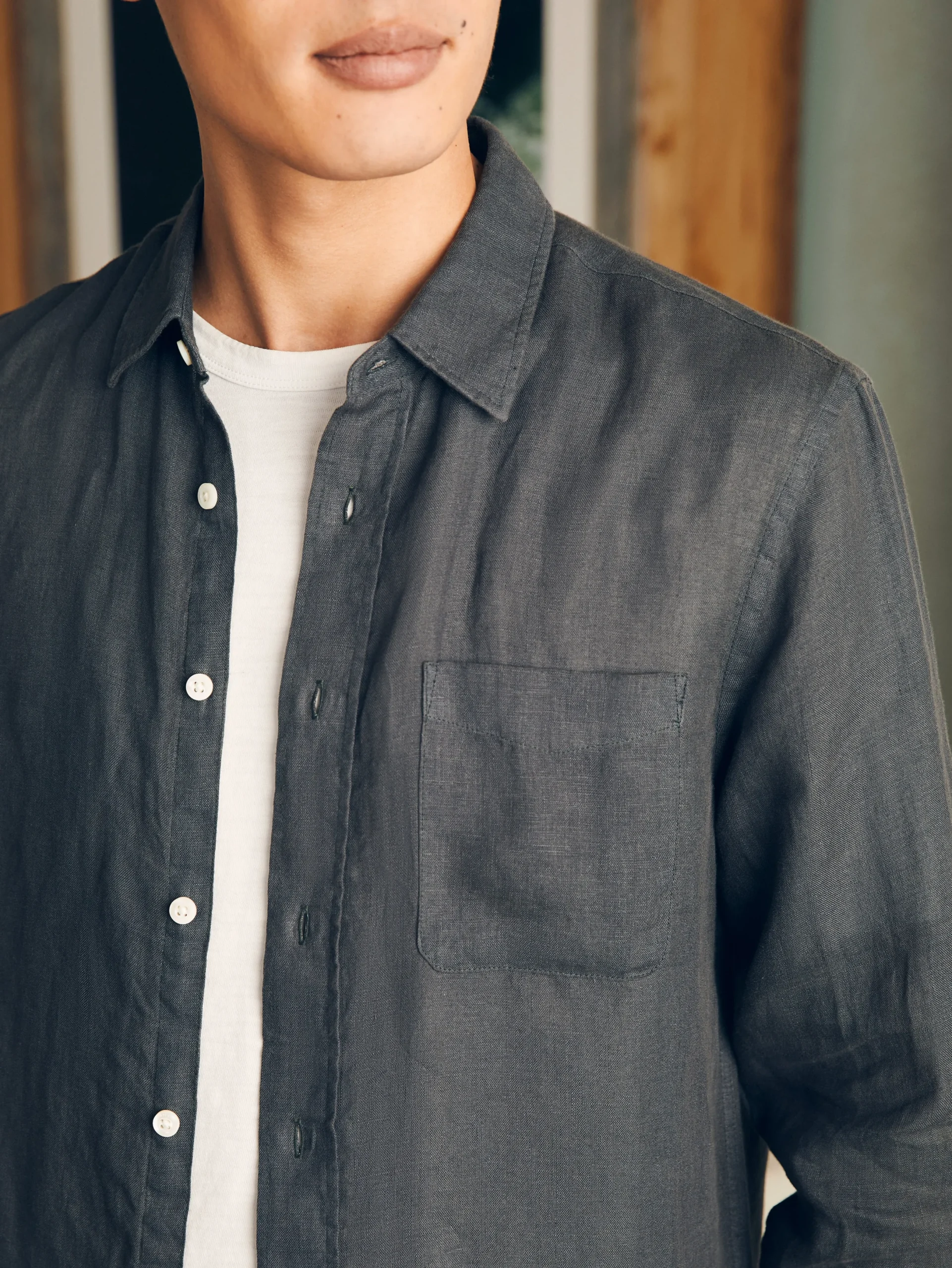 Faherty Brand Laguna Linen Shirt -