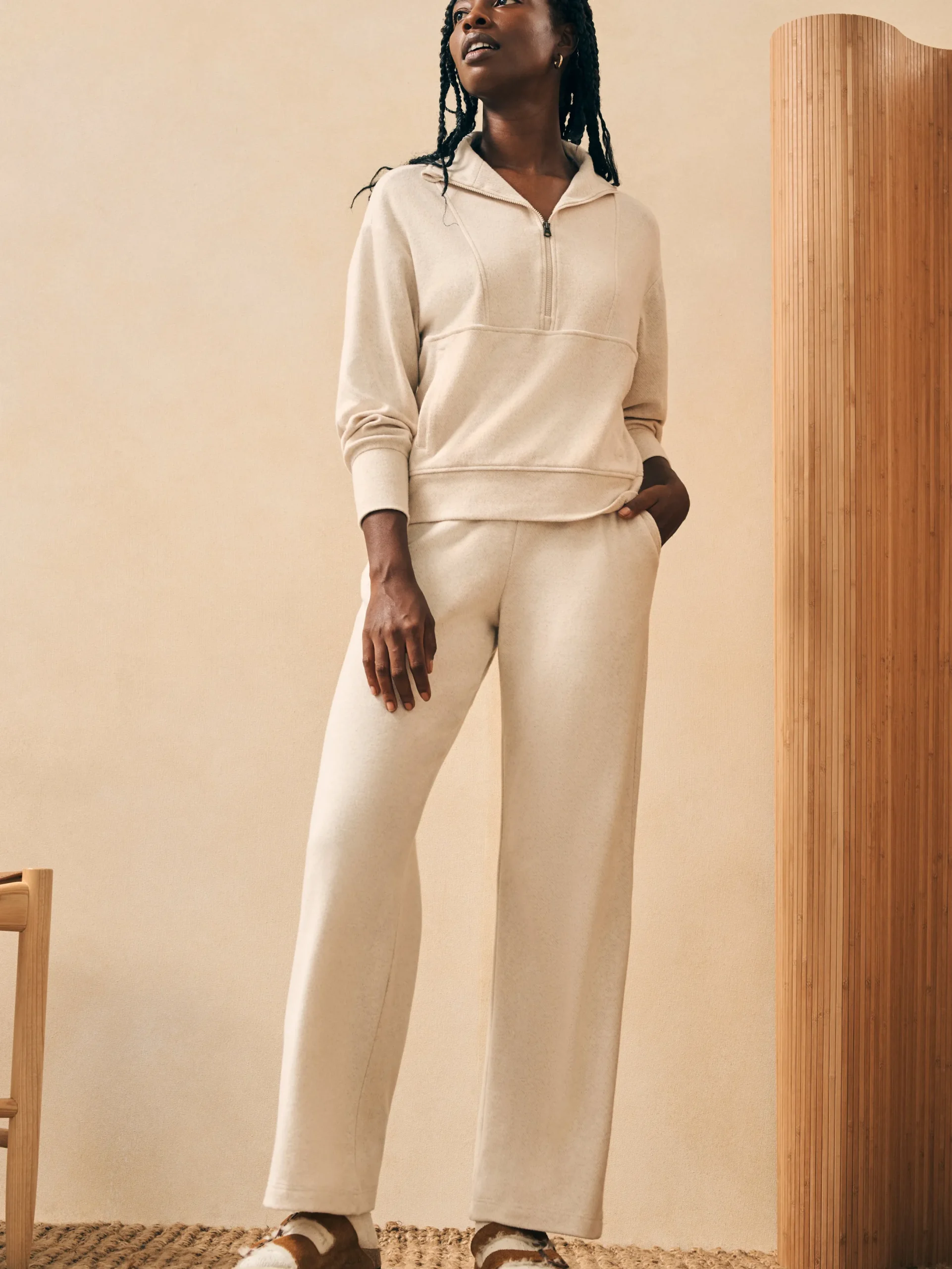 Women Faherty Brand Legend™ Lounge Half Zip Sweatshirt -