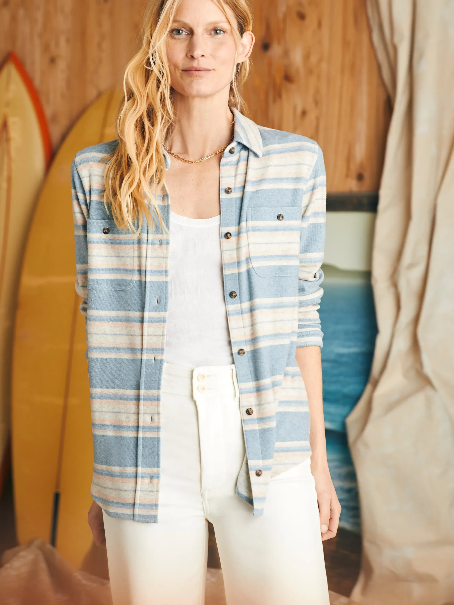 Women Faherty Brand Legend™ Sweater Shirt -
