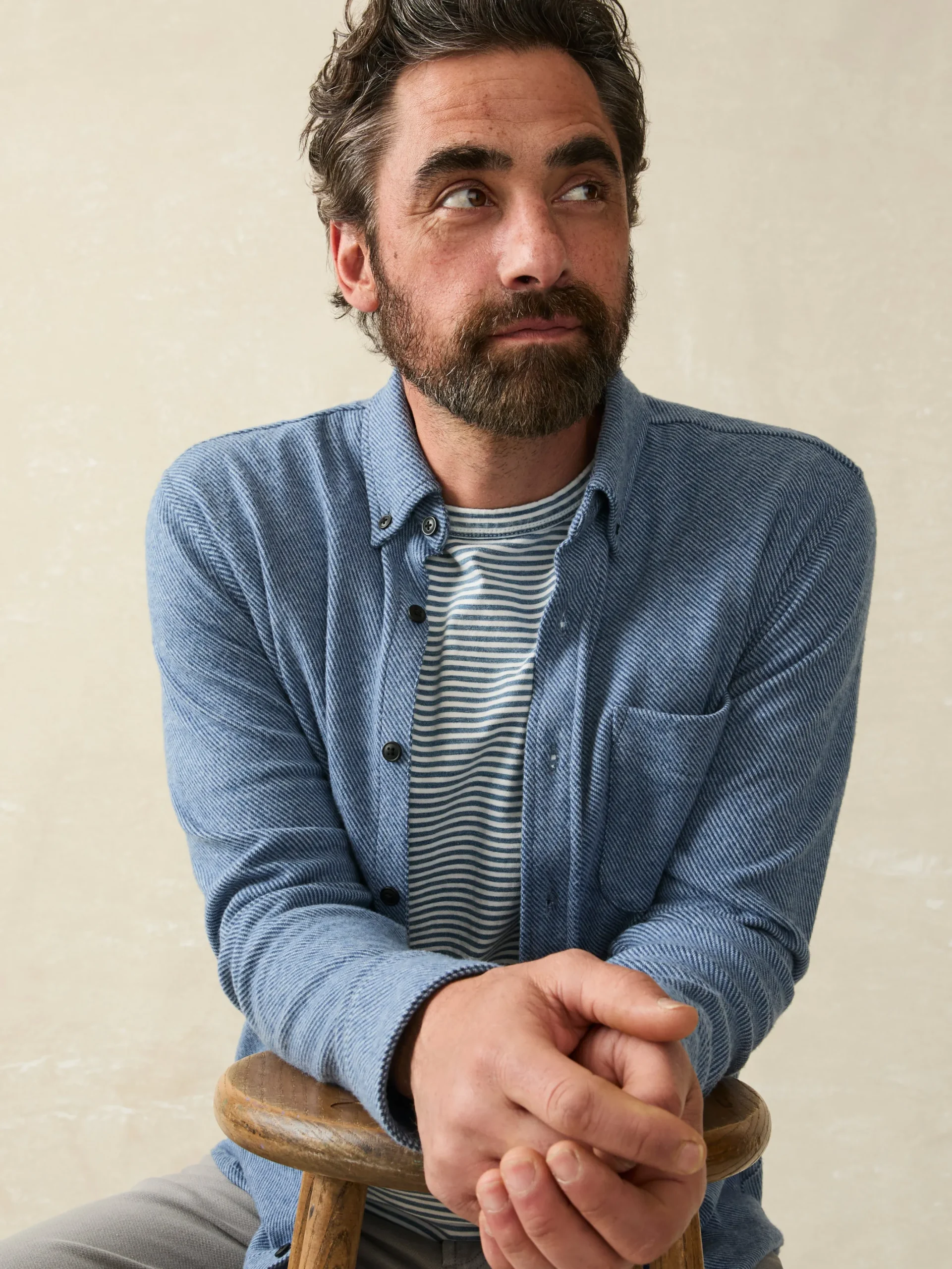 Faherty Brand Legend™ Sweater Shirt (Single Pocket) -
