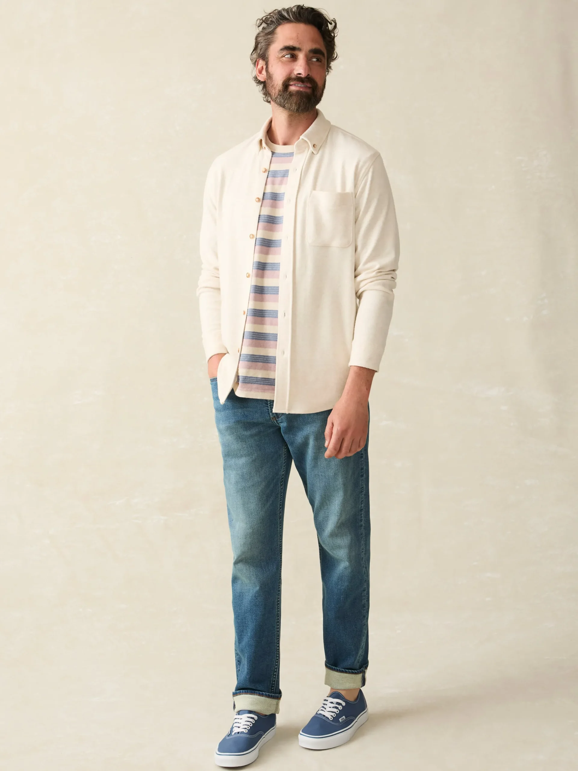 Faherty Brand Legend™ Sweater Shirt (Single Pocket) -