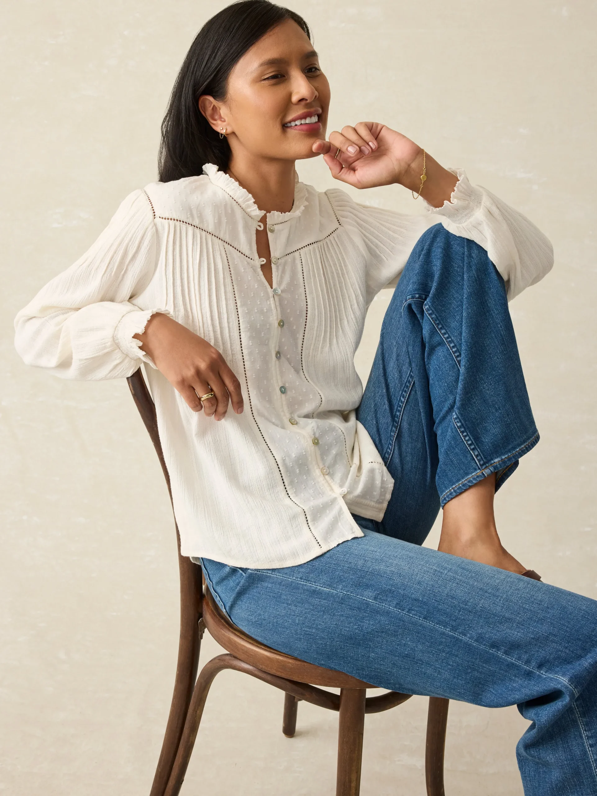 Women Faherty Brand Lily Top -