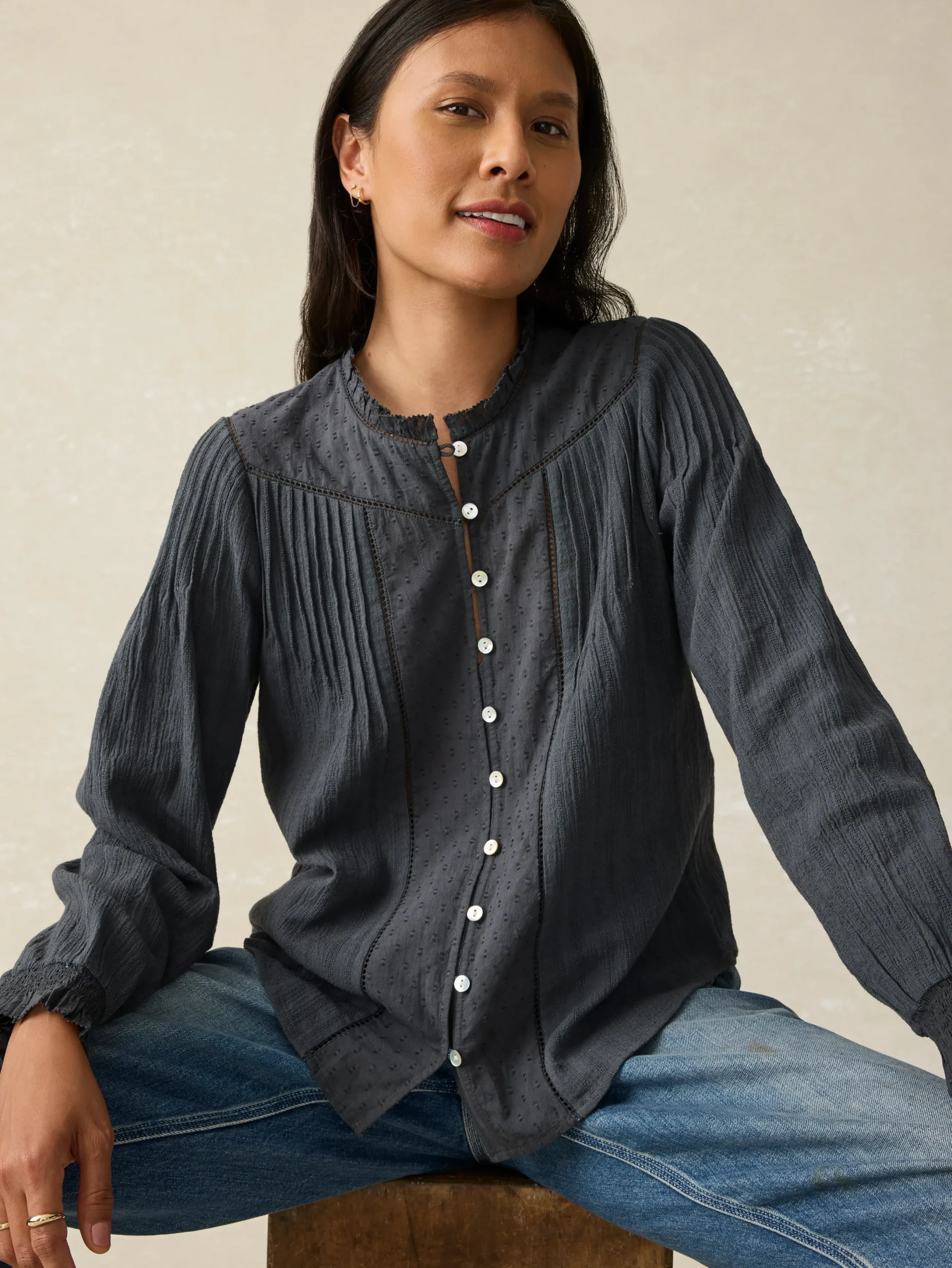 Women Faherty Brand Lily Top -
