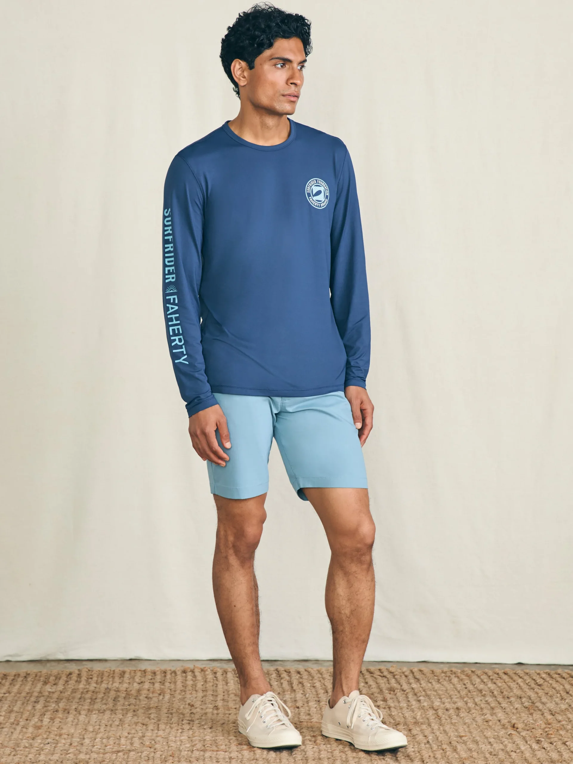 Faherty Brand Long-Sleeve Surfrider Shorelite UPF Tee -