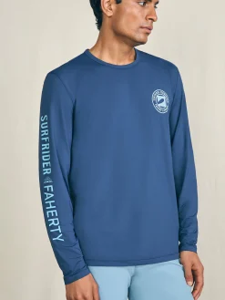 Faherty Brand Long-Sleeve Surfrider Shorelite UPF Tee -