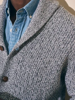 Faherty Brand Marled Cotton Cardigan -