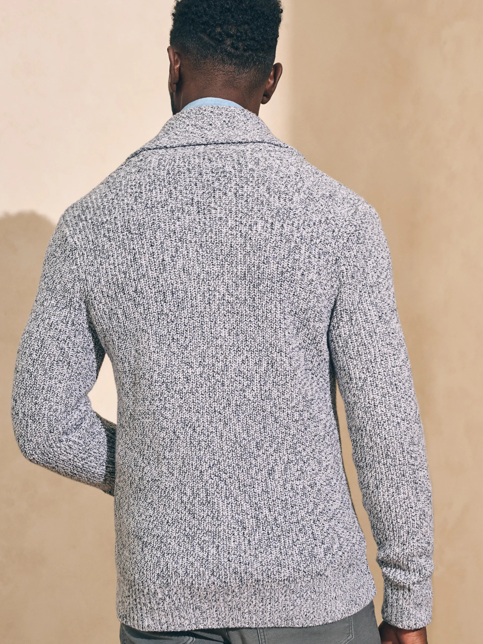 Faherty Brand Marled Cotton Cardigan -