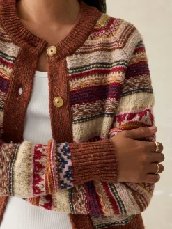 Women Faherty Brand Marley Fairisle Cardigan -