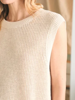 Women Faherty Brand Miramar Linen Muscle Tank -