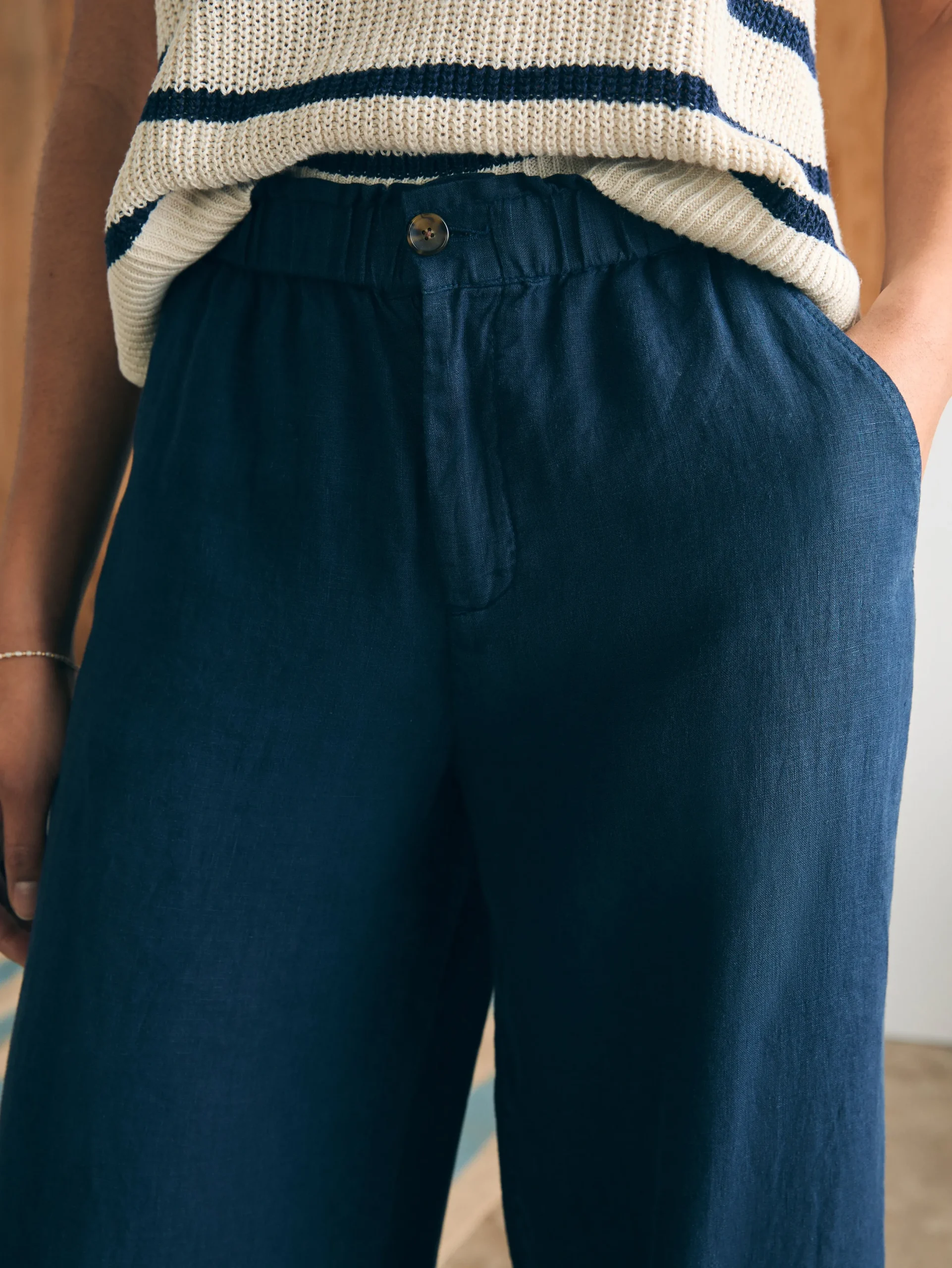 Women Faherty Brand Monterey Linen Pant -