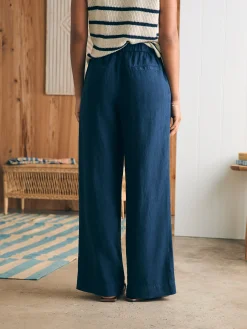 Women Faherty Brand Monterey Linen Pant -