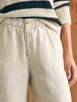 Women Faherty Brand Monterey Linen Pant -