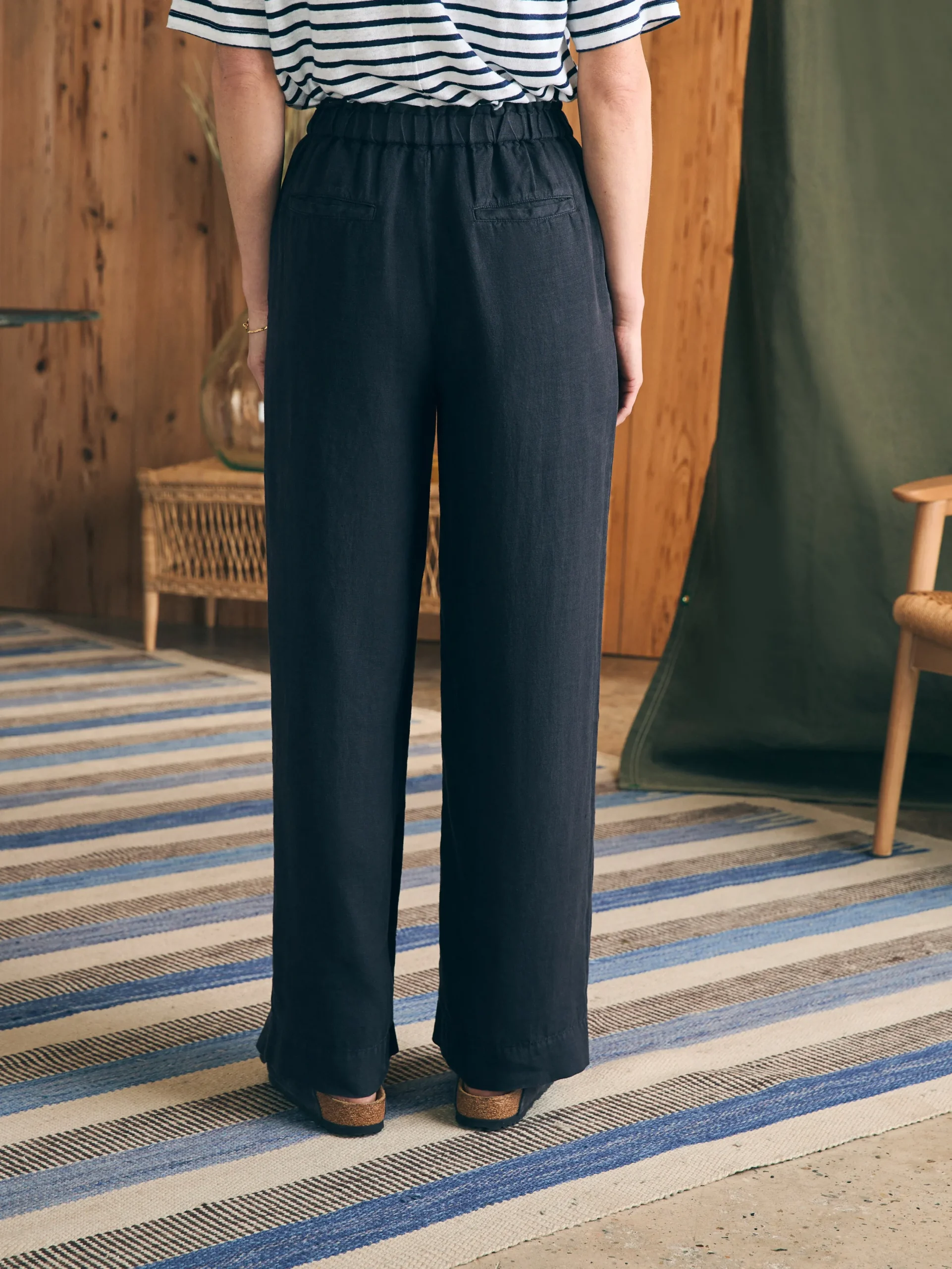 Women Faherty Brand Monterey Linen Pant -