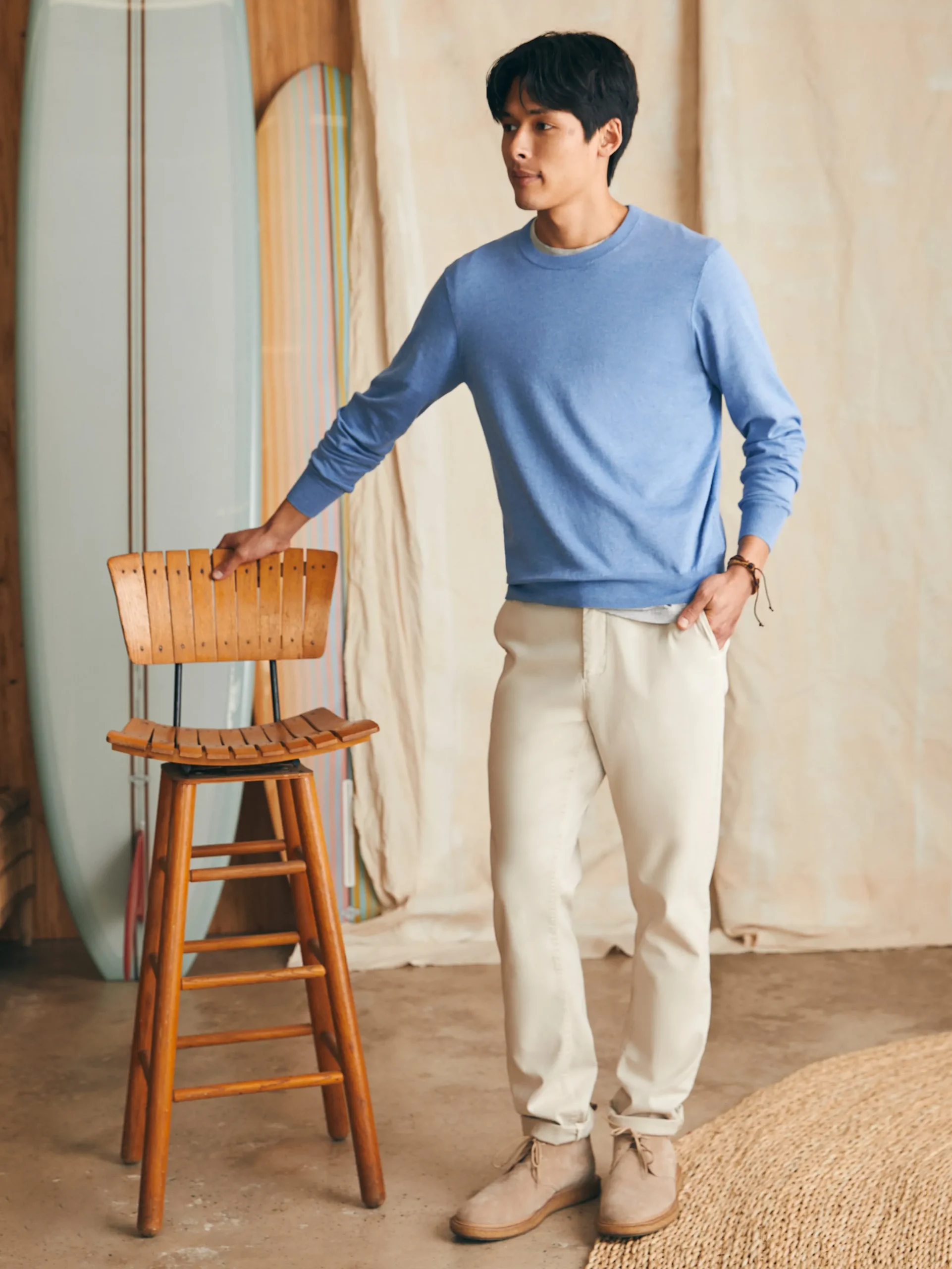Faherty Brand Movement™ Crewneck Sweater (Tall) -