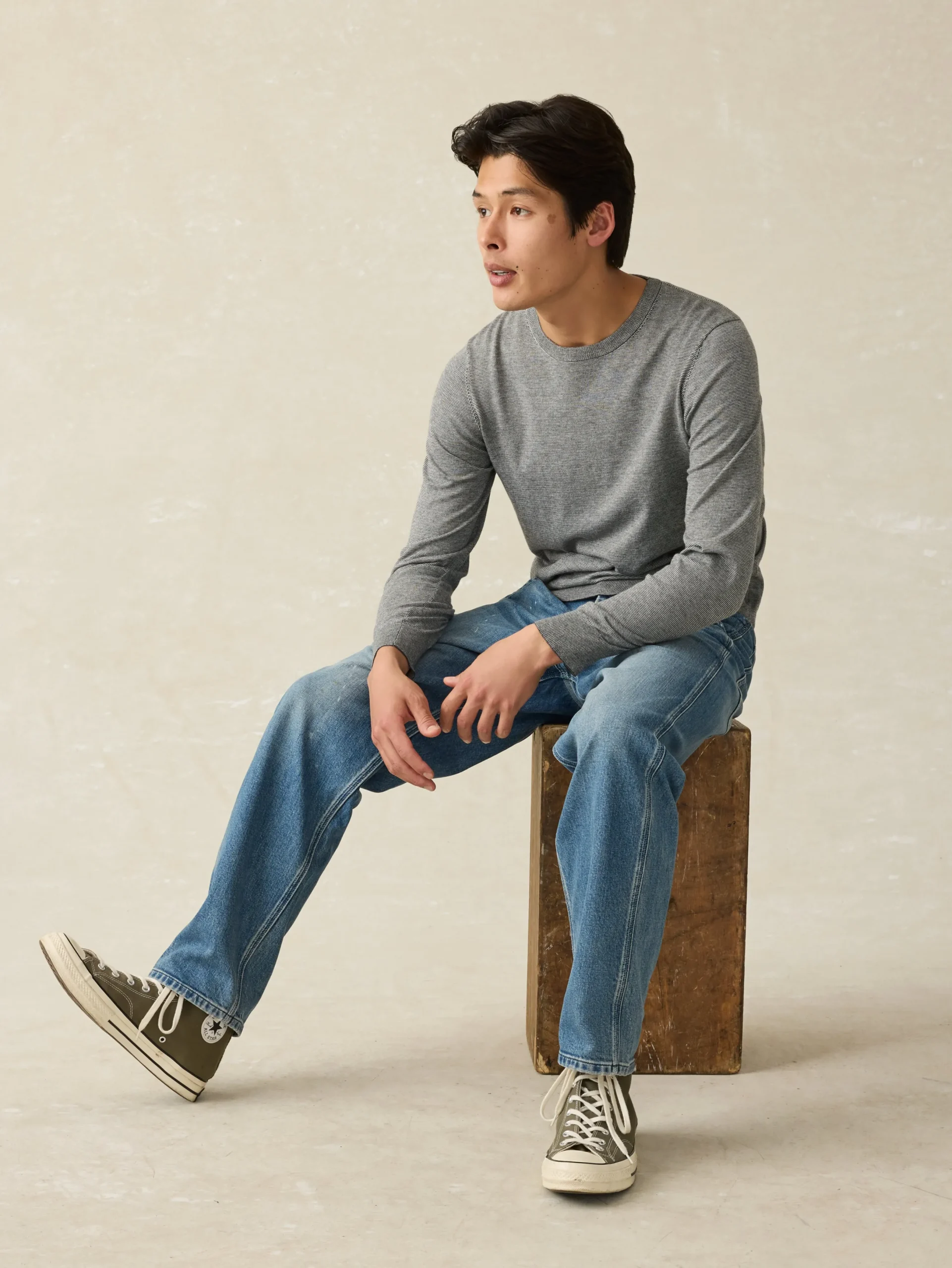 Faherty Brand Movement™ Crewneck Sweater (Tall) -