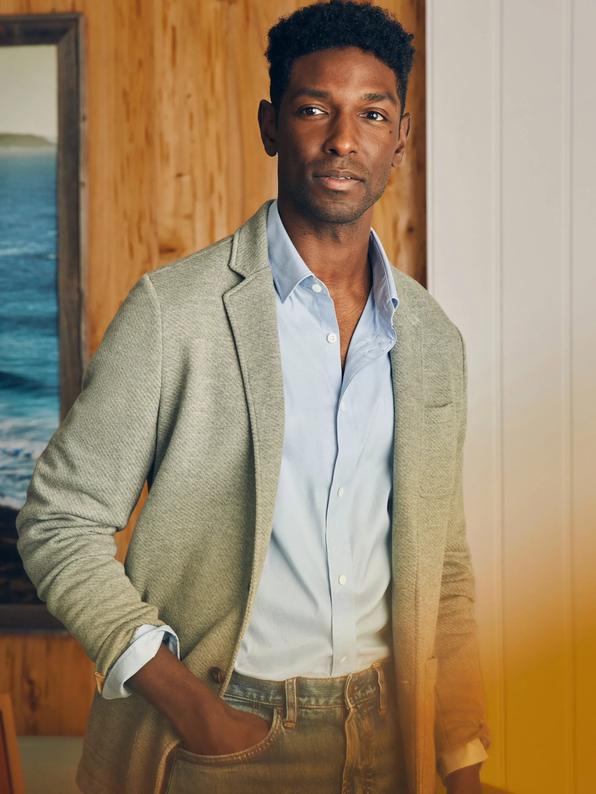 Faherty Brand Movement™ Dress Shirt (Tall) -