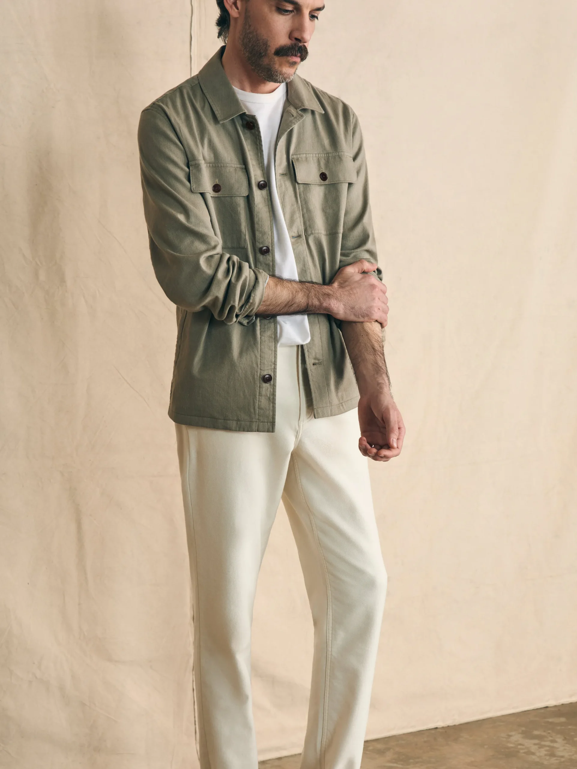 Faherty Brand Movement™ Flex Linen Shirt Jacket -