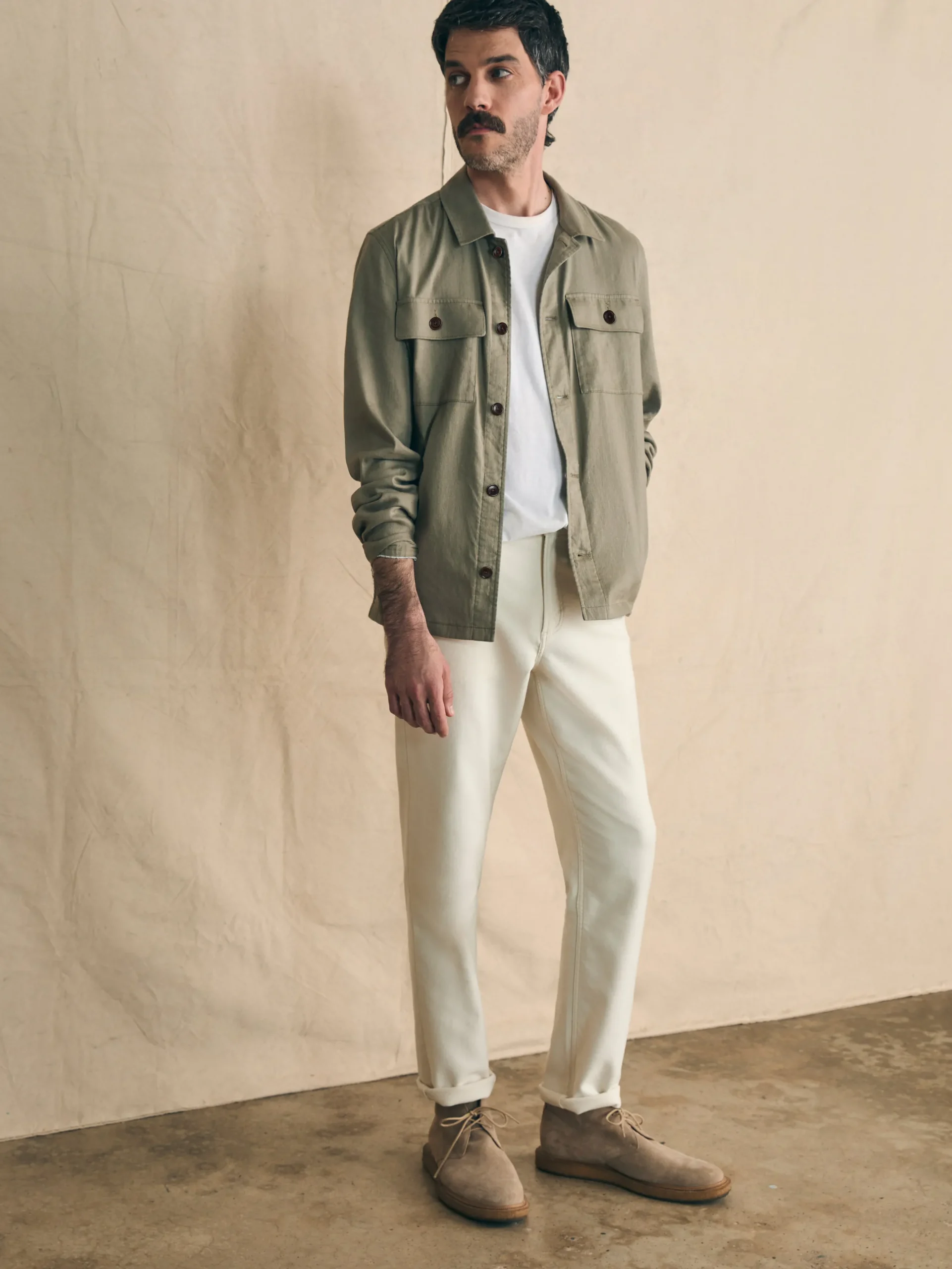 Faherty Brand Movement™ Flex Linen Shirt Jacket -