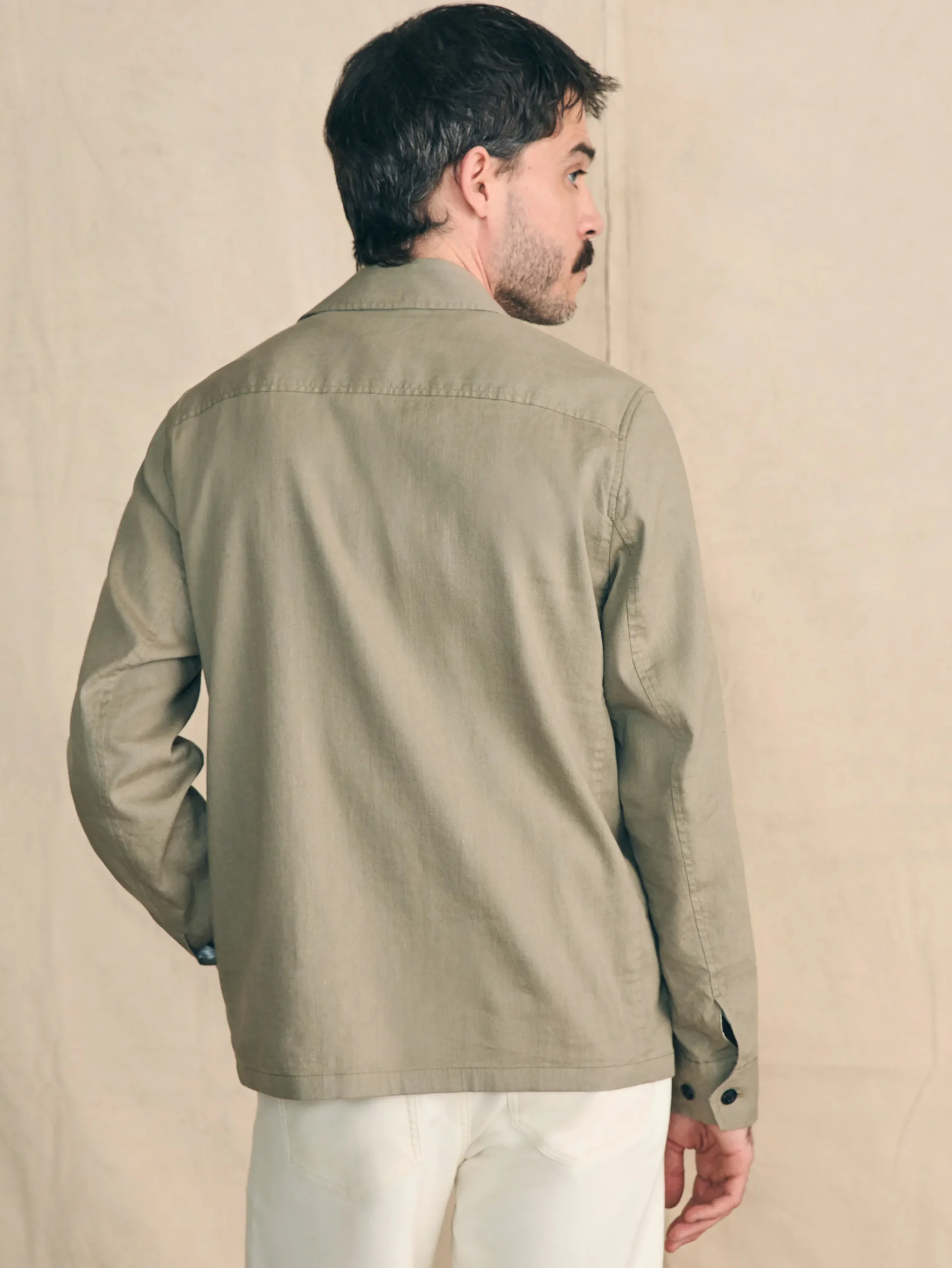 Faherty Brand Movement™ Flex Linen Shirt Jacket -